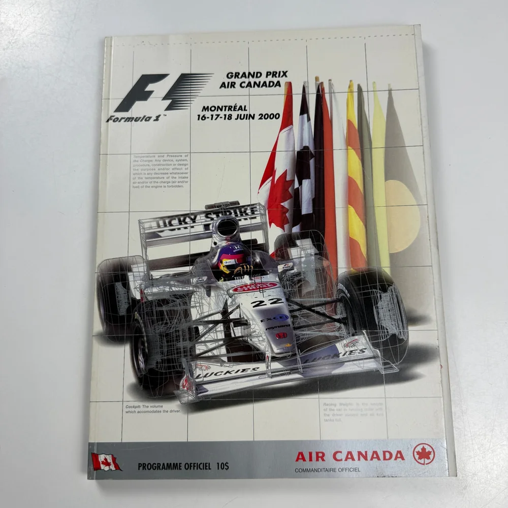 Canada Montreal Formula 1 Grand Prix Racing Programs 1988 1996 1997 1999 2000 - Picture 2 of 7